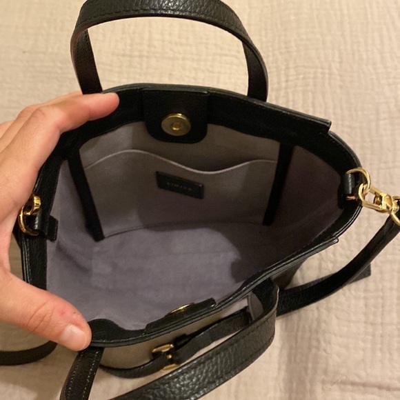 LINJER THE LANA BLACK LEATHER BAG . EUC - Picture 9 of 15